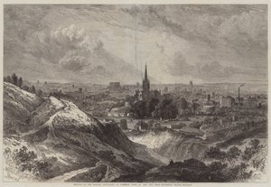 Bijeenkomst van de British Association in Norwich, Zicht op de Stad vanaf Mousehold Heath